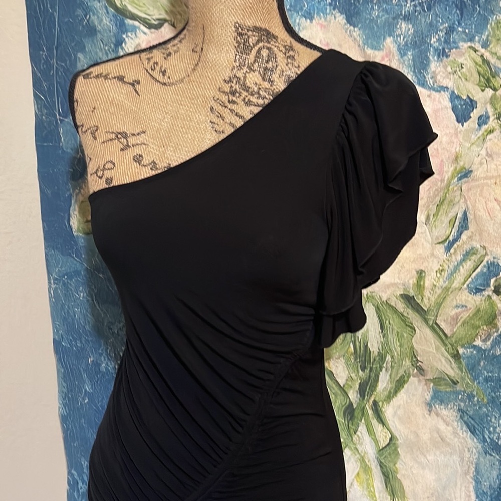 Charlotte Russe One Shoulder Ruffle Top - Picture 2 of 5